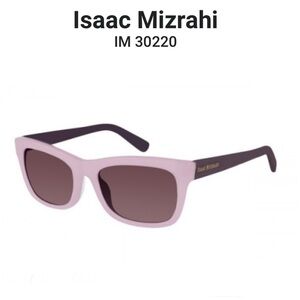 Isaac Mizrahi New York IM 30220 Purple Cat Eye Full Frame Acetate Sunglasses